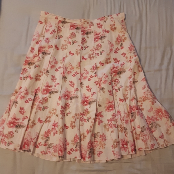 Coldwater Creek pink floral skirt size PL - Picture 1 of 5